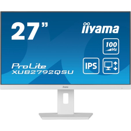 15717-MONITOR IIYAMA 27"/2560 x 1440/3.7 MPX/WQHD/100Hz/250CD/16:9/HDMI/LED/BLANCO