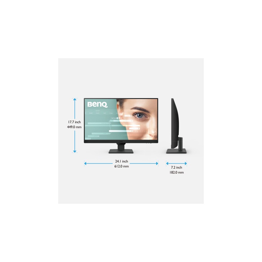 15875-MONITOR BENQ GW2790 (9H.LLTLJ.LBE) ) 27" IPS, FHD, 100HZ, 99% SRGB, 1300:1, 2X  HDMI 1X  DP, ALTAVOCES, VESA, EYE