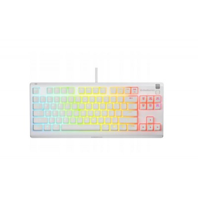 TECLADO STEELSERIES APEX 3 TKL USA BLANCO 64819