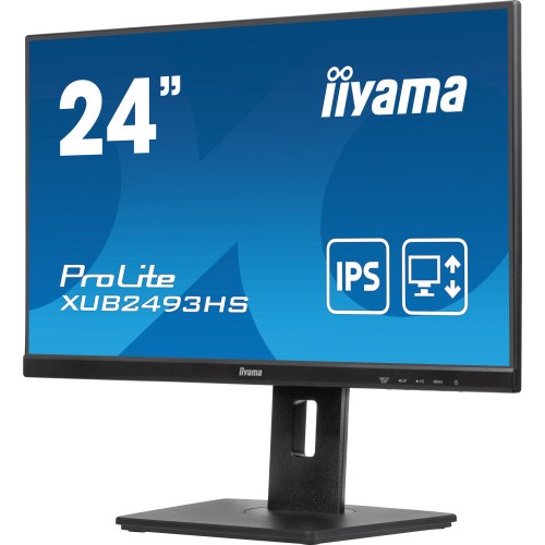 16124-MONITOR IIYAMA 24" , IPS, FHD, 75HZ, 4MS, HDMI, DISPLAYPORT, ALTAVOCES, REG ALT/INCL, 100HZ