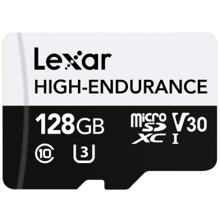 16343-Lexar High-Endurance 128 GB MicroSDXC UHS-I Clase 10