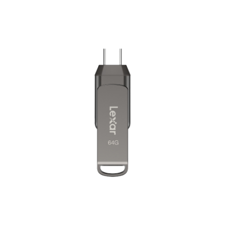 16521-Lexar JumpDrive LJDD400064G-BNQNG unidad flash USB 64 GB USB Tipo C 3.2 Gen 1 (3.1 Gen 1) Gris