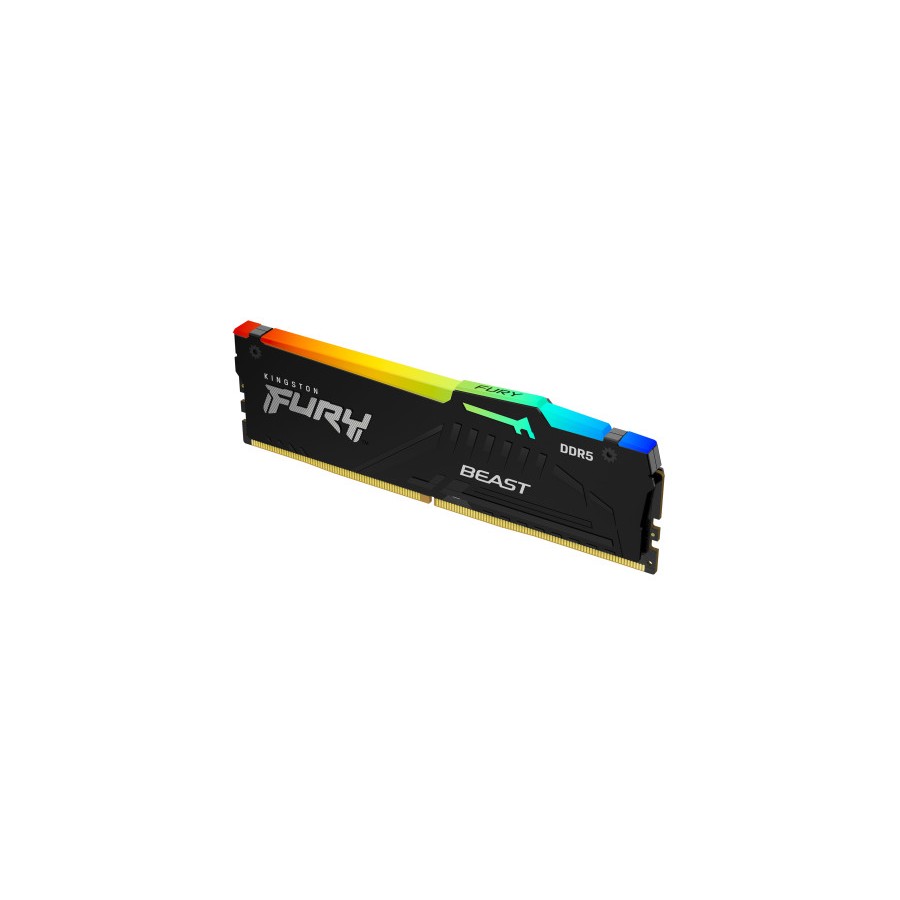 16825-MEMORIA KINGSTON 16GB 6800MT/S DDR5 CL34  FURY BEAST RGB XMP - KF568C34BBA-16