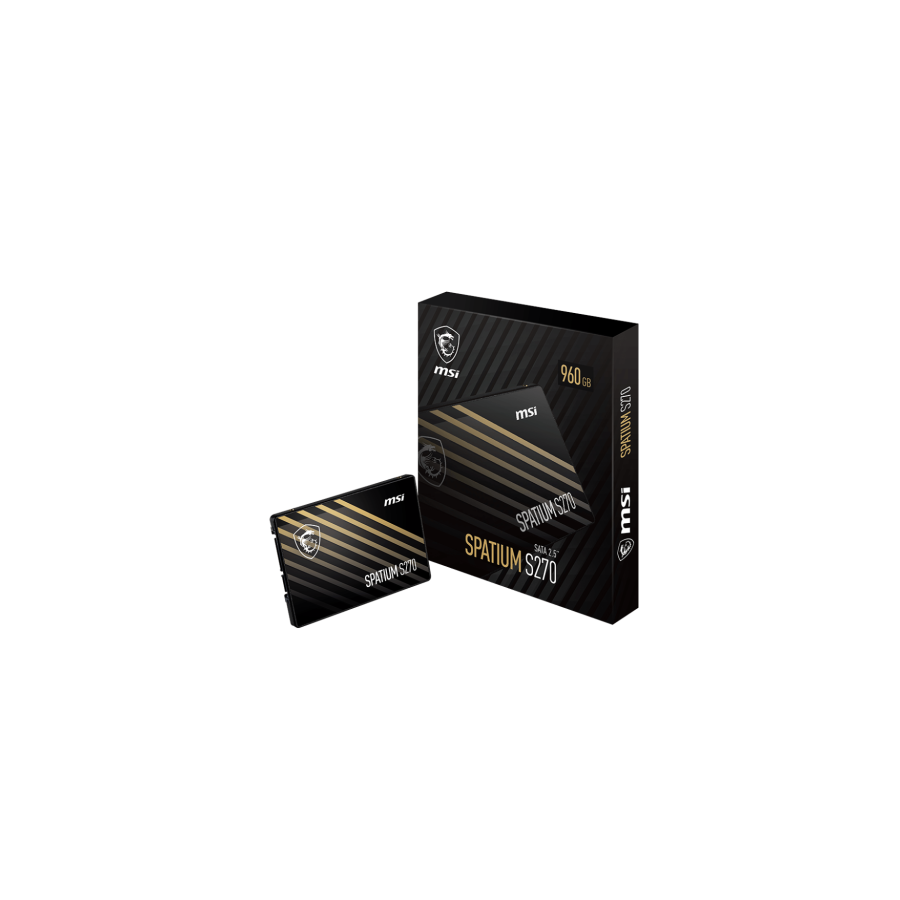 16846-MSI SPATIUM S270 SATA 2.5 960GB unidad de estado solido 2.5" Serial ATA III 3D NAND 16846-MSI SPATIUM S270 SATA 2.5 960GB unidad de estado solido 2.5" Serial ATA III 3D NAND