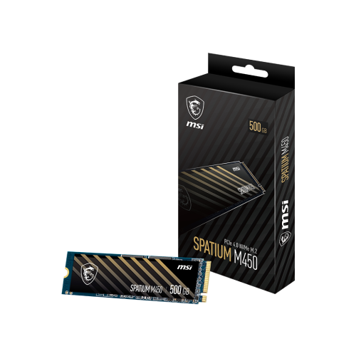 16849-MSI SPATIUM M450 PCIe 4.0 NVMe M.2 500GB PCI Express 4.0 3D NAND