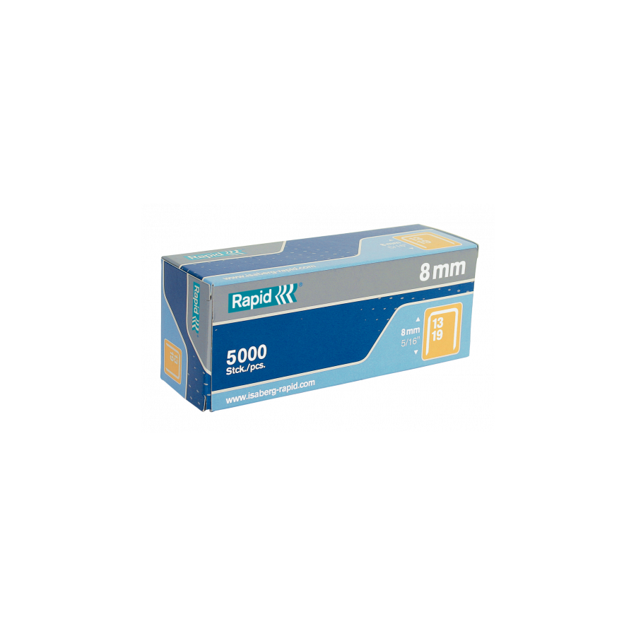 1691-CAJA DE 5000 GRAPAS TIPO 13/8 GALVANIZADAS PARA CLAVADORAS RAPID 1183 1691-CAJA DE 5000 GRAPAS TIPO 13/8 GALVANIZADAS PARA CLAVADORAS RAPID 1183