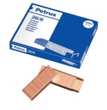 1698-CAJA DE 1000 GRAPAS TIPO 26/6 COBREADAS PARA GRAPADORAS DE SOBREMESA/OFICINA PETRUS 55710