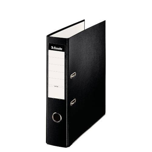 1704-ARCHIVADOR DE PALANCA PLASTICO FORRADO FORMATO A4 (318X287MM.) LOMO 75 MM. NEGRO ESSELTE 42312