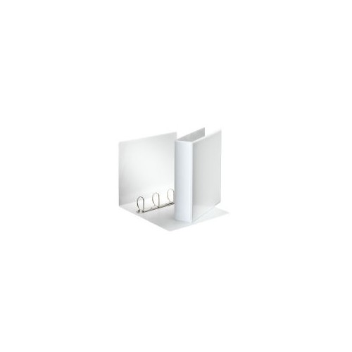 1708-CARPETA PERSONALIZABLE PVC 2 BOLSILLOS ANILLAS 2-25 MM. FORMATO A4 COLOR BLANCO ESSELTE 49737