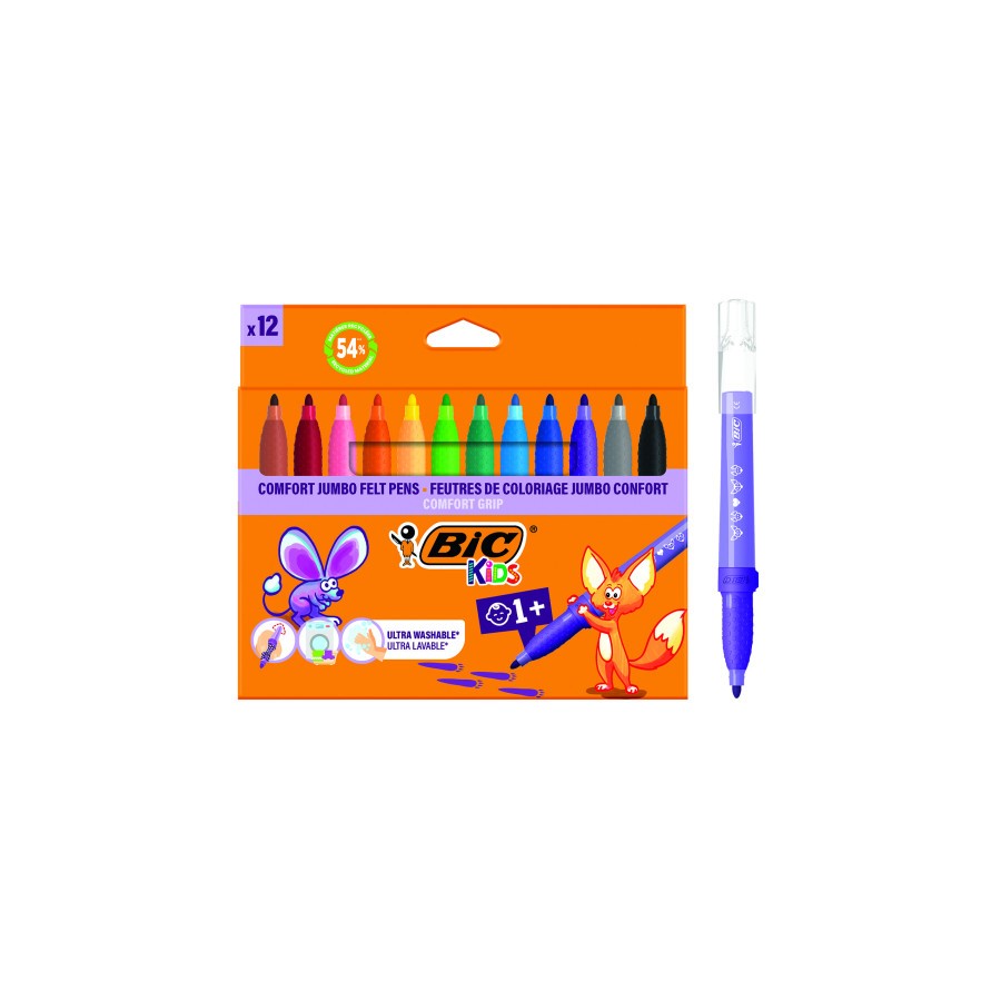 17216-ESTUCHE 12 ROTULADORES CONFORT JUMBO ROTULADORES BIC 517250 17216-ESTUCHE 12 ROTULADORES CONFORT JUMBO ROTULADORES BIC 517250