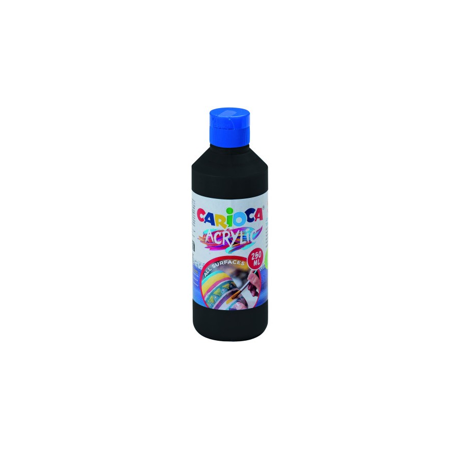 17222-BOTELLA PINTURA ACRILICA 250 ML. NEGRO CARIOCA 40431/02 17222-BOTELLA PINTURA ACRILICA 250 ML. NEGRO CARIOCA 40431/02