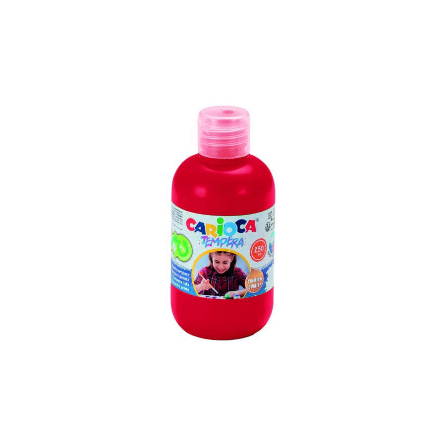 17229-BOTELLA TEMPERA 250 ML. ROJO CARIOCA 40424/10 17229-BOTELLA TEMPERA 250 ML. ROJO CARIOCA 40424/10