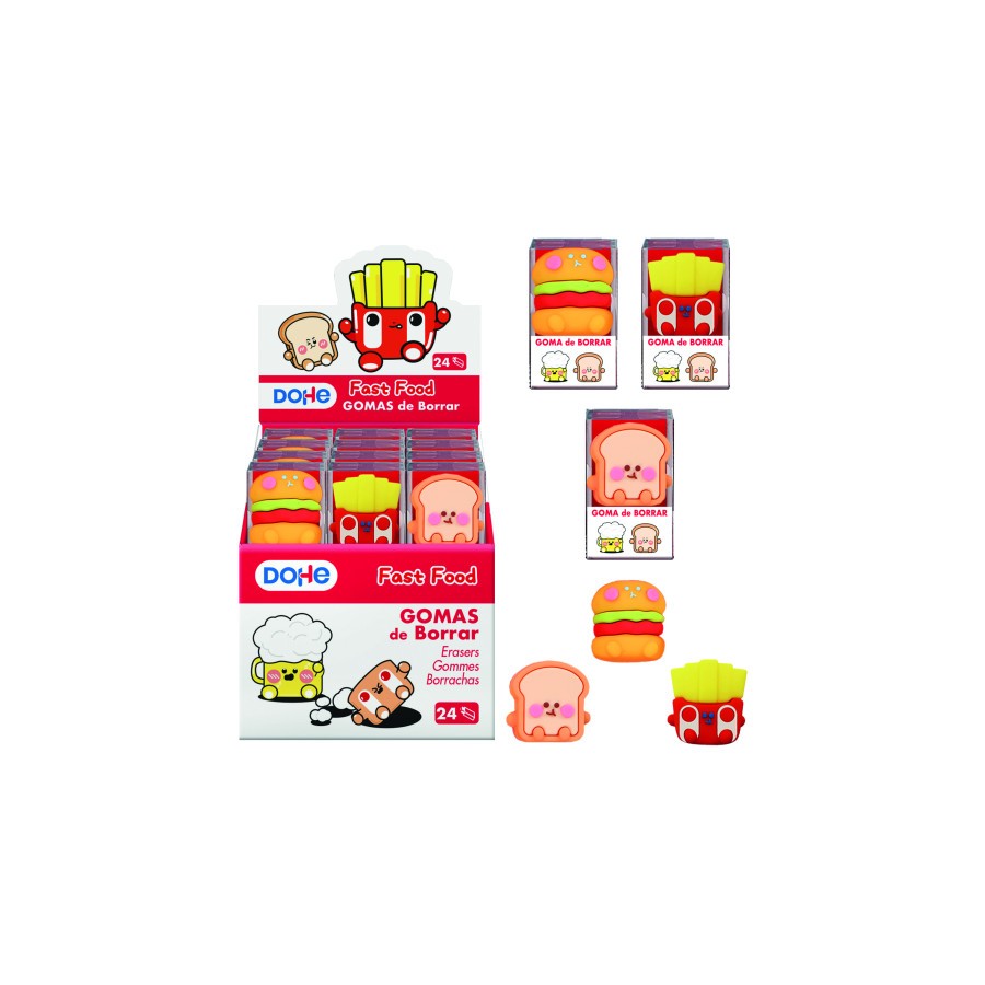 17293-EXPOSITOR CON 24 GOMA DE BORRAR FAST FOOD DOHE 79673 17293-EXPOSITOR CON 24 GOMA DE BORRAR FAST FOOD DOHE 79673