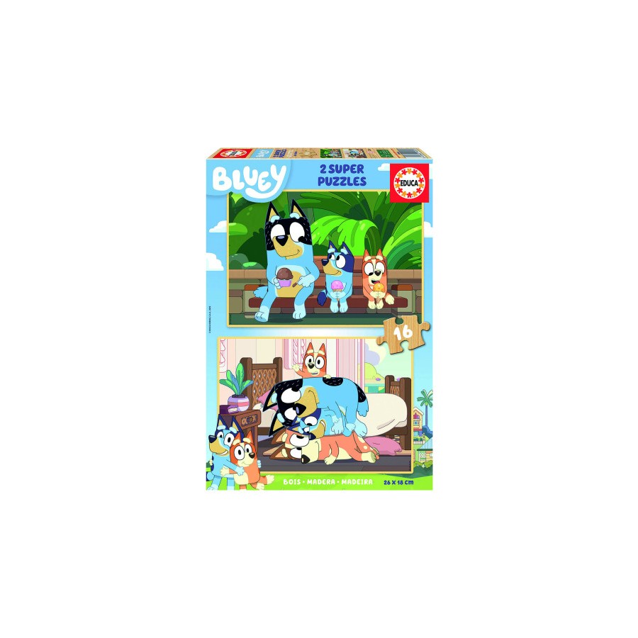 17298-PUZZLE MADERA BLUEY 2X16 PIEZAS EDUCA BORRAS 19406 EDUCA 19406 17298-PUZZLE MADERA BLUEY 2X16 PIEZAS EDUCA BORRAS 19406 EDUCA 19406