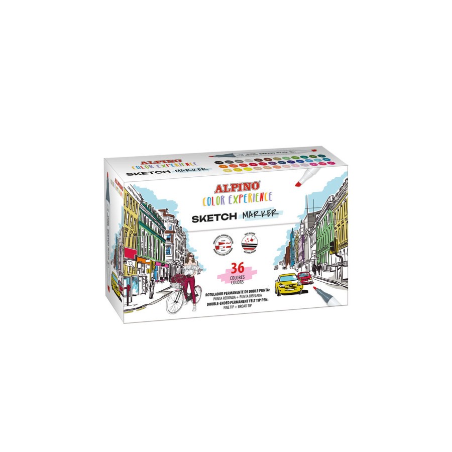 17330-ESTUCHE 36 SKETCH MARKERS COLOR EXPERIENCE ALPINO AR001066 17330-ESTUCHE 36 SKETCH MARKERS COLOR EXPERIENCE ALPINO AR001066