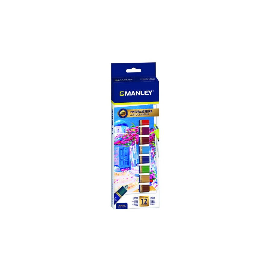 17343-ESTUCHE PINTURA ACRILICA 12 X 12ML MANLEY MDV00012 17343-ESTUCHE PINTURA ACRILICA 12 X 12ML MANLEY MDV00012