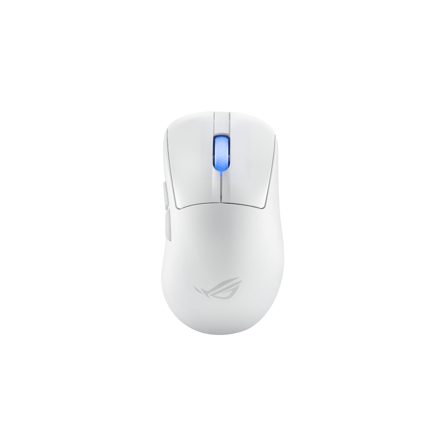 17395-ASUS ROG Keris II Ace Wireless AimPoint White raton mano derecha RF Wireless + Bluetooth + USB Type-A Optico 42000