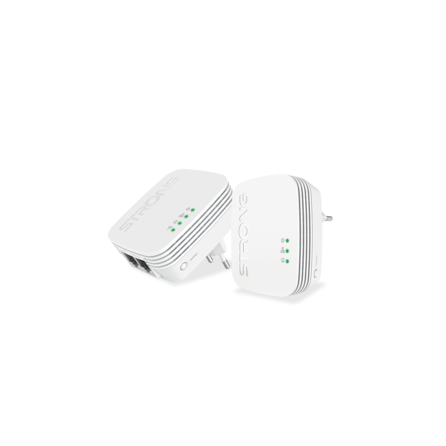 17484-Strong POWERLWF600DUOMINI adaptador de red PowerLine 600 Mbit/s Ethernet Wifi Blanco 2 pieza(s)