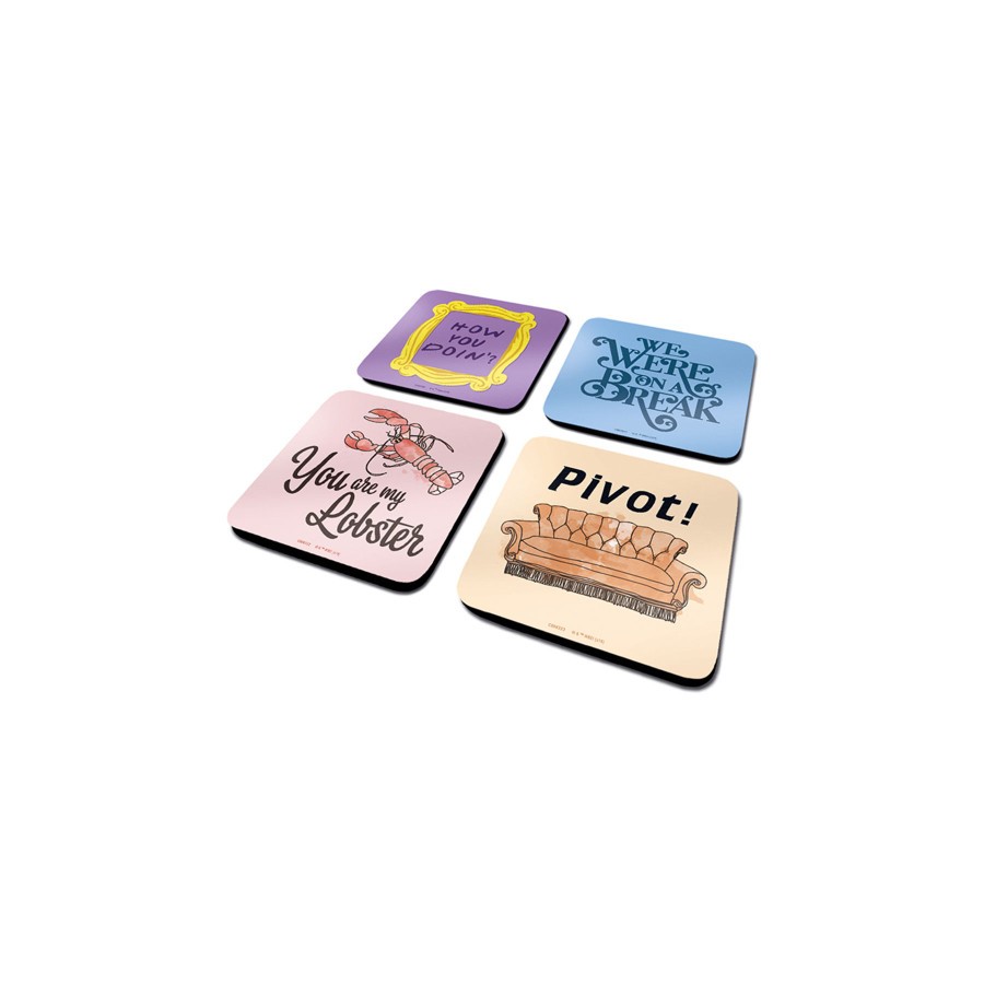17897-SET DE POSAVASOS FRIENDS FRASES PYRAMID INTERNATIONAL REDSTRING CSP0028 17897-SET DE POSAVASOS FRIENDS FRASES PYRAMID INTERNATIONAL REDSTRING CSP0028