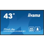 17984-iiyama LH4365UHSB-B1 pantalla de senalizacion Diseno de quiosco 108 cm (42.5") LED Wifi 800 cd / m2 4K Ultra HD Ne