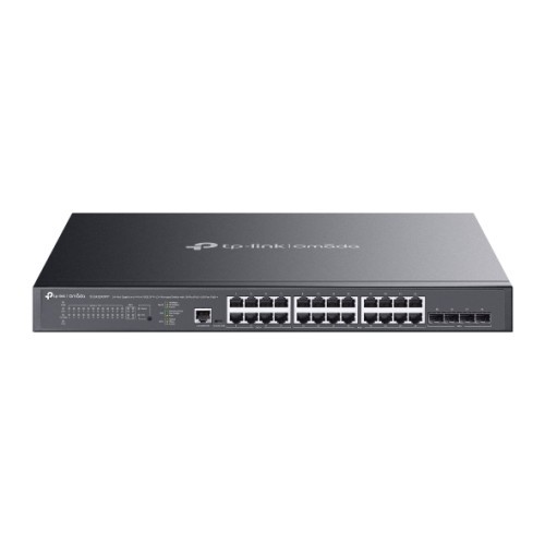 18044-TP-Link Omada SG3428XMPP switch Gestionado L2+ Gigabit Ethernet (10/100/1000) Energia sobre Ethernet (PoE) 1U Negr