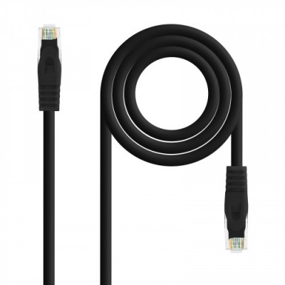Nanocable Cable de red latiguillo RJ45 LSZH Cat6A UTP AWG24 Negro 30m