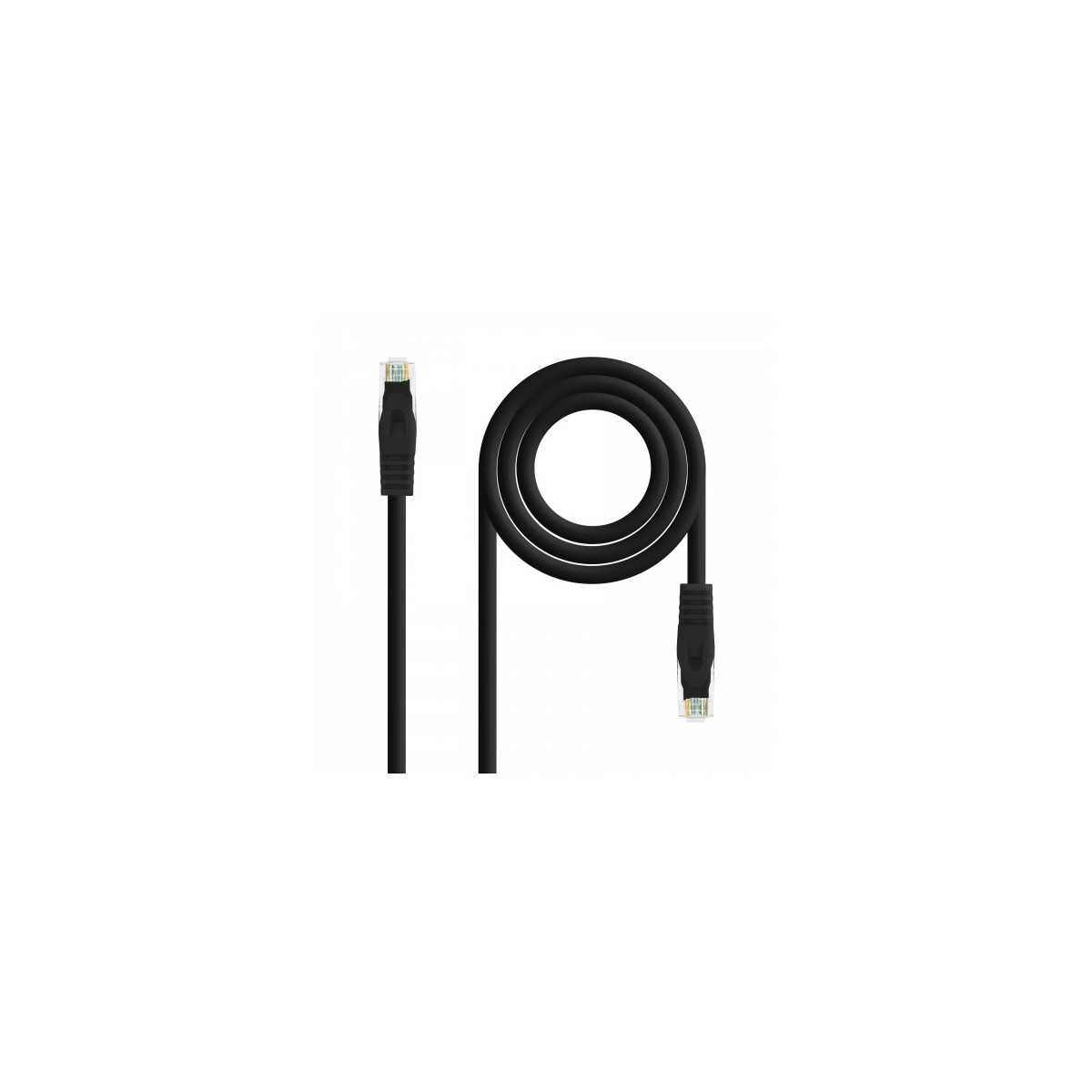 Nanocable Cable de red latiguillo RJ45 LSZH Cat6A UTP AWG24 Negro 30m