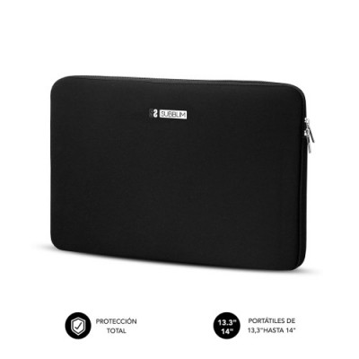 SUBBLIM Funda Ordenador Business Laptop Sleeve Neoprene 133 14 Black