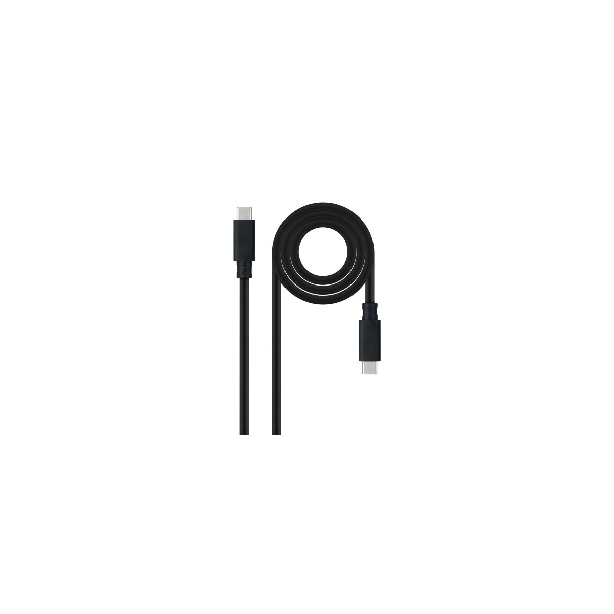 Nanocable Cable USB 32 Gen2x2 20Gbps 5A 100W 4K 60Hz USB C M USB C M Negro 3 m