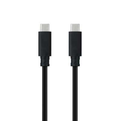 Nanocable Cable USB 32 Gen2x2 20Gbps 5A 100W 4K 60Hz USB C M USB C M Negro 3 m