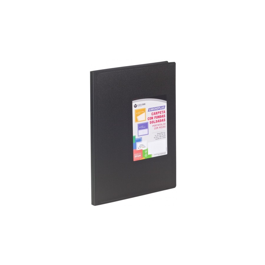 1845-CARPETA CARCHIPLAS-BOOK A4 POLIPROPILENO 30 FUNDAS SOLDADAS NEGRO CARCHIVO 50303006 1845-CARPETA CARCHIPLAS-BOOK A4 POLIPROPILENO 30 FUNDAS SOLDADAS NEGRO CARCHIVO 50303006