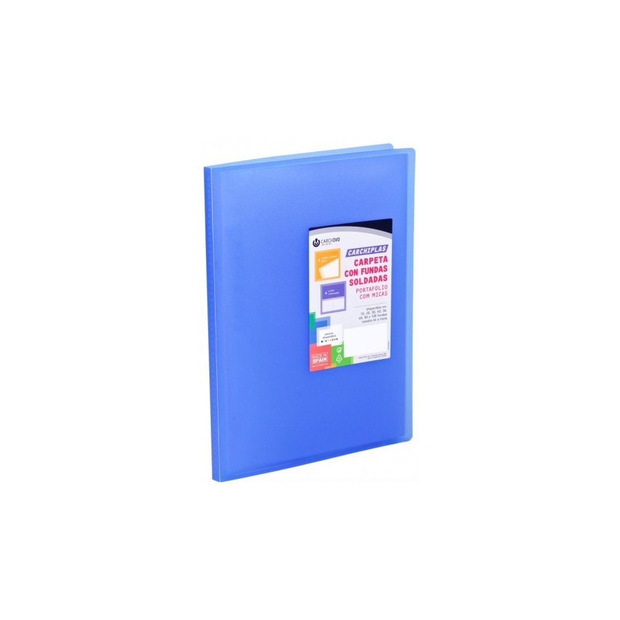 1851-CARPETA CARCHIPLAS-BOOK A4 POLIPROPILENO 50 FUNDAS SOLDADAS AZUL CARCHIVO 50305050 1851-CARPETA CARCHIPLAS-BOOK A4 POLIPROPILENO 50 FUNDAS SOLDADAS AZUL CARCHIVO 50305050