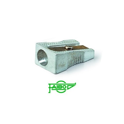 1860-SACAPUNTAS METALICO SIMPLE CON FORMA DE CUNA 100% RECICLABLE FAIBO 2001