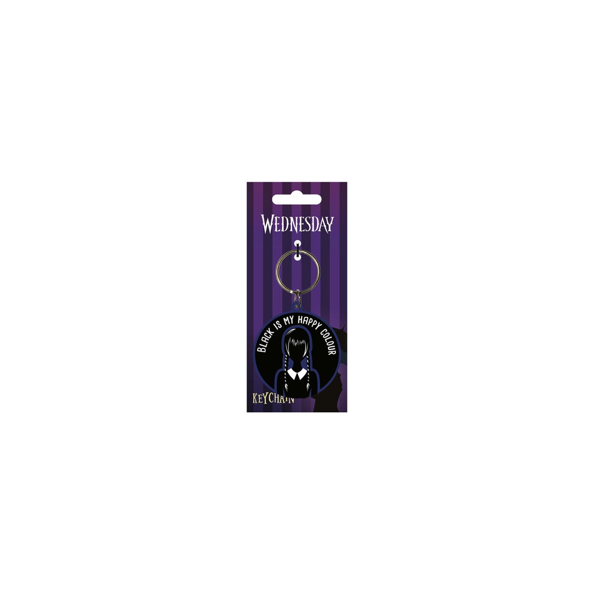 LLAVERO GOMA NEGRO MY HAPPY COLOUR WEDNESDAY PYRAMID REDSTRING RK39475C