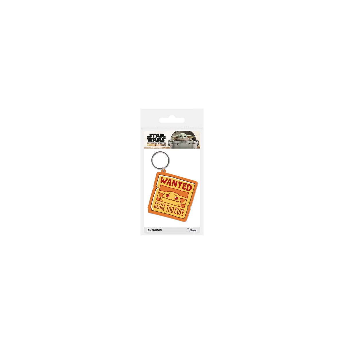 LLAVERO DE GOMA THE MANDALORIAN GROUGU WANTED PYRAMID REDSTRING RK39324C