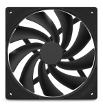 18820-NZXT F140Q Carcasa del ordenador Ventilador 14 cm Negro 1 pieza(s)