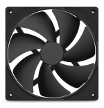 18826-NZXT F140P Carcasa del ordenador Ventilador 14 cm Negro 1 pieza(s)