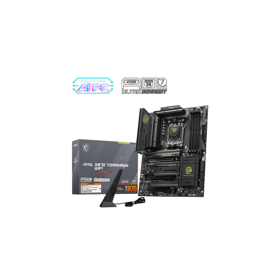 18853-PLACA MSI MAG X870 TOMAHAWK WIFI,AMD,AM5,X870,4DDR5,LAN5G+WIFI7+BT5.4,ATX 18853-PLACA MSI MAG X870 TOMAHAWK WIFI,AMD,AM5,X870,4DDR5,LAN5G+WIFI7+BT5.4,ATX