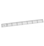 1903-REGLA PLANA TRANSPARENTE EN PLASTICO INYECTADO GRADUADO Y BISELADO 40 CM. FAIBO 41140