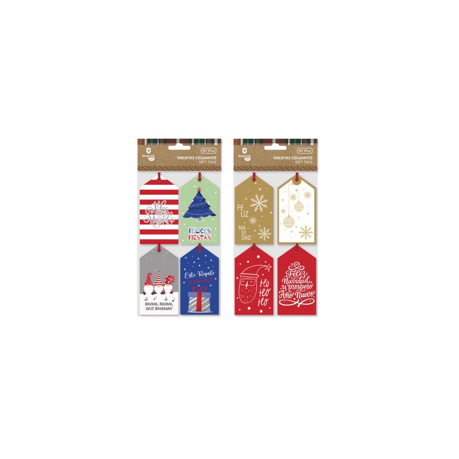 19374-TARJETAS COLGANTES NAVIDAD 20 UND BISMARK 332923 19374-TARJETAS COLGANTES NAVIDAD 20 UND BISMARK 332923