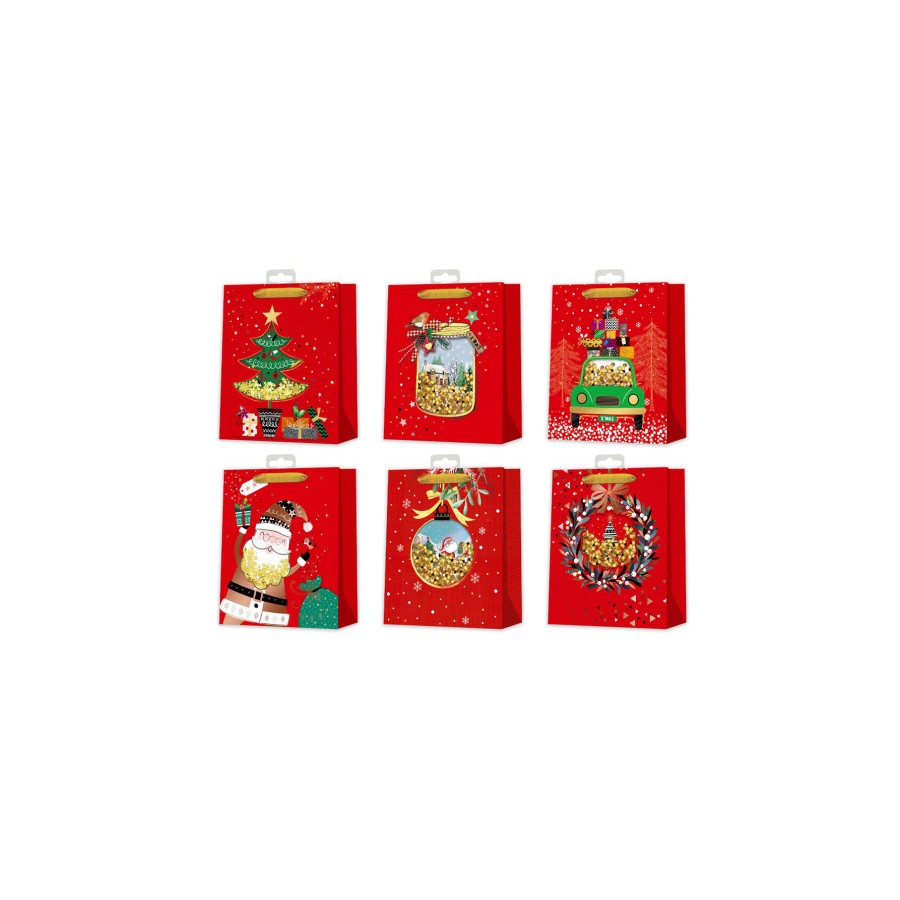 19377-BOLSA NAVIDAD ROJA C/ CONFETTI BISMARK 332865 19377-BOLSA NAVIDAD ROJA C/ CONFETTI BISMARK 332865