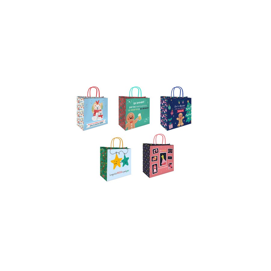 19381-BOLSA CELULOSA NAVIDAD MENSAJES BISMARK 331663 19381-BOLSA CELULOSA NAVIDAD MENSAJES BISMARK 331663