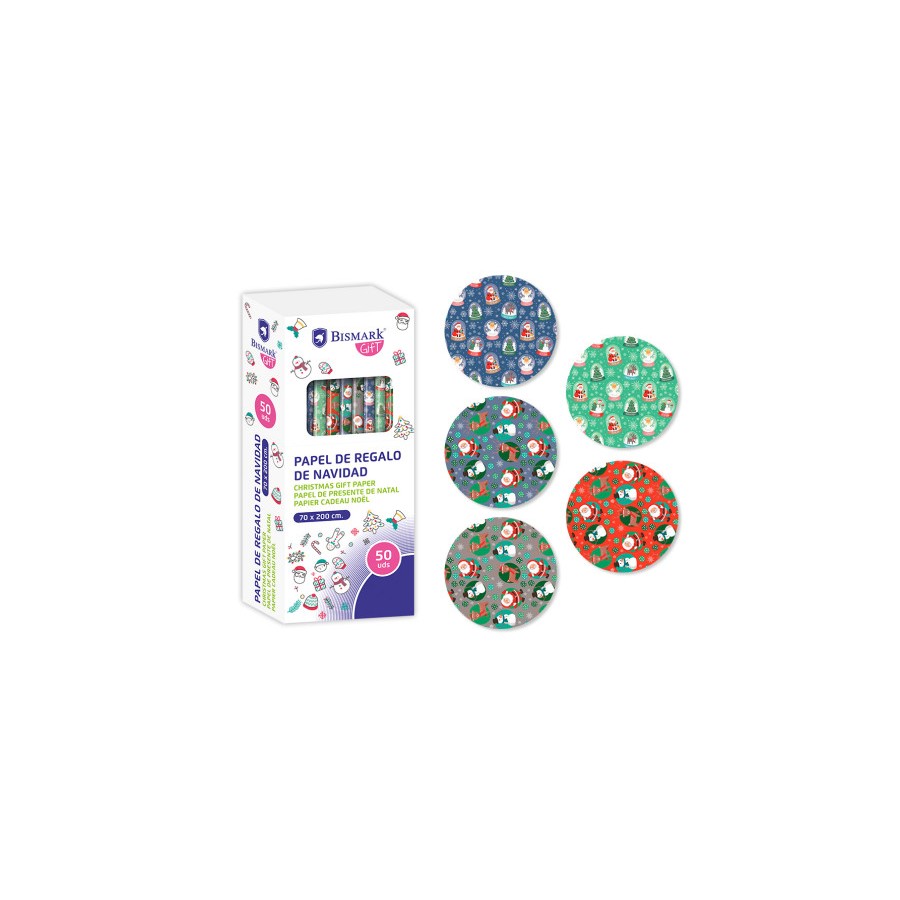 19386-PAPEL DE REGALO NAVIDAD PAPA NOEL 70x200 BISMARK 332994 19386-PAPEL DE REGALO NAVIDAD PAPA NOEL 70x200 BISMARK 332994