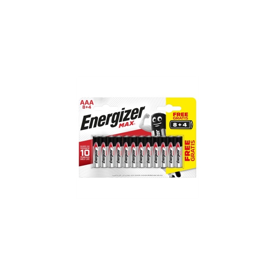 1959-BLISTER 8 + 4 PILAS MAX TIPO LR03 (AAA) ENERGIZER E301531207 1959-BLISTER 8 + 4 PILAS MAX TIPO LR03 (AAA) ENERGIZER E301531207
