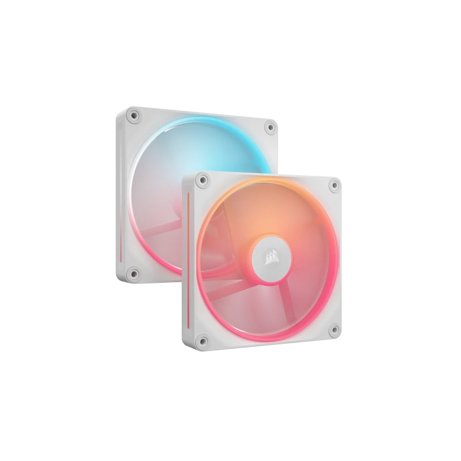 19654-Corsair iCUE LINK LX140-R RGB Carcasa del ordenador Ventilador 14 cm Blanco 2 pieza(s)