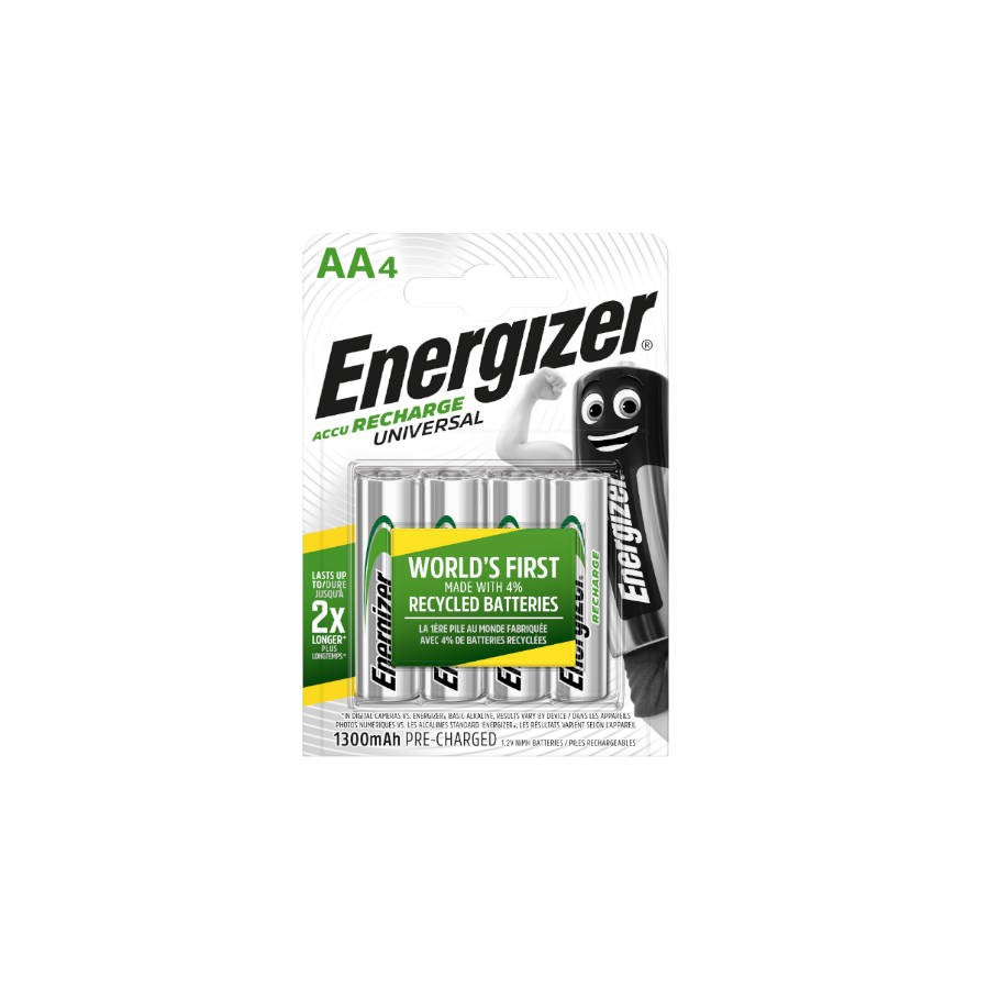 1968-BLISTER 4 PILAS RECARGABLES UNIVERSAL POTENCIA 1300 MAH TIPO HR6 ENERGIZER E301376000 1968-BLISTER 4 PILAS RECARGABLES UNIVERSAL POTENCIA 1300 MAH TIPO HR6 ENERGIZER E301376000