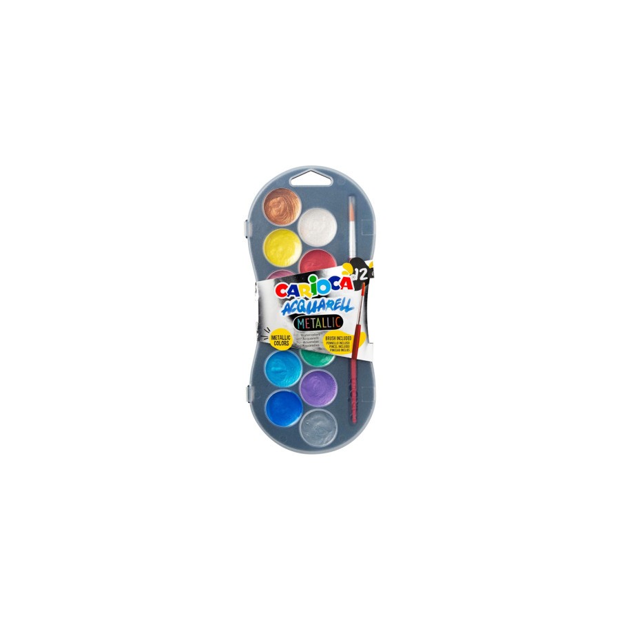 19733-ESTUCHE ACUARELAS METALLIC 12 COLORES CARIOCA 42407 19733-ESTUCHE ACUARELAS METALLIC 12 COLORES CARIOCA 42407