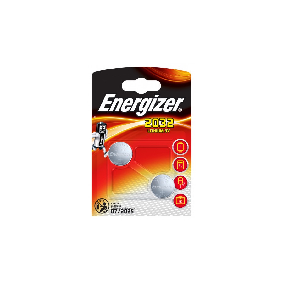 1980-BLISTER 2 PILAS DE BOTON MODELO CR 2032 ENERGIZER E301021401