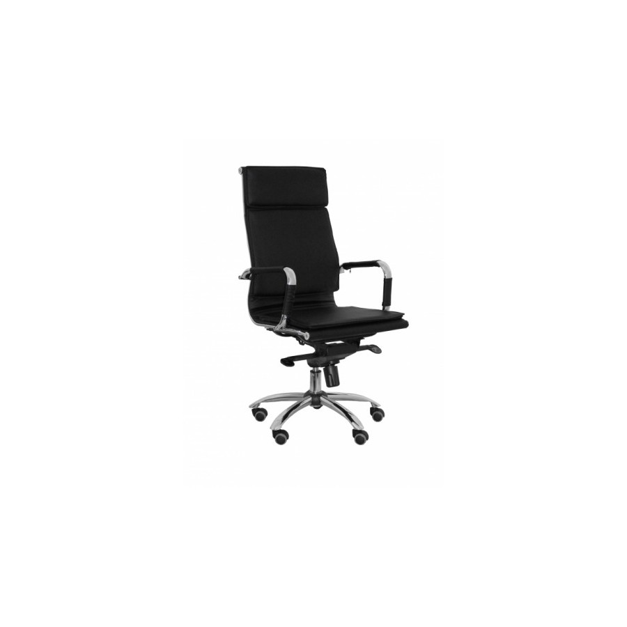 1990-SILLON MODELO YESTE SIMIL PIEL NEGRO PIQUERAS Y CRESPO