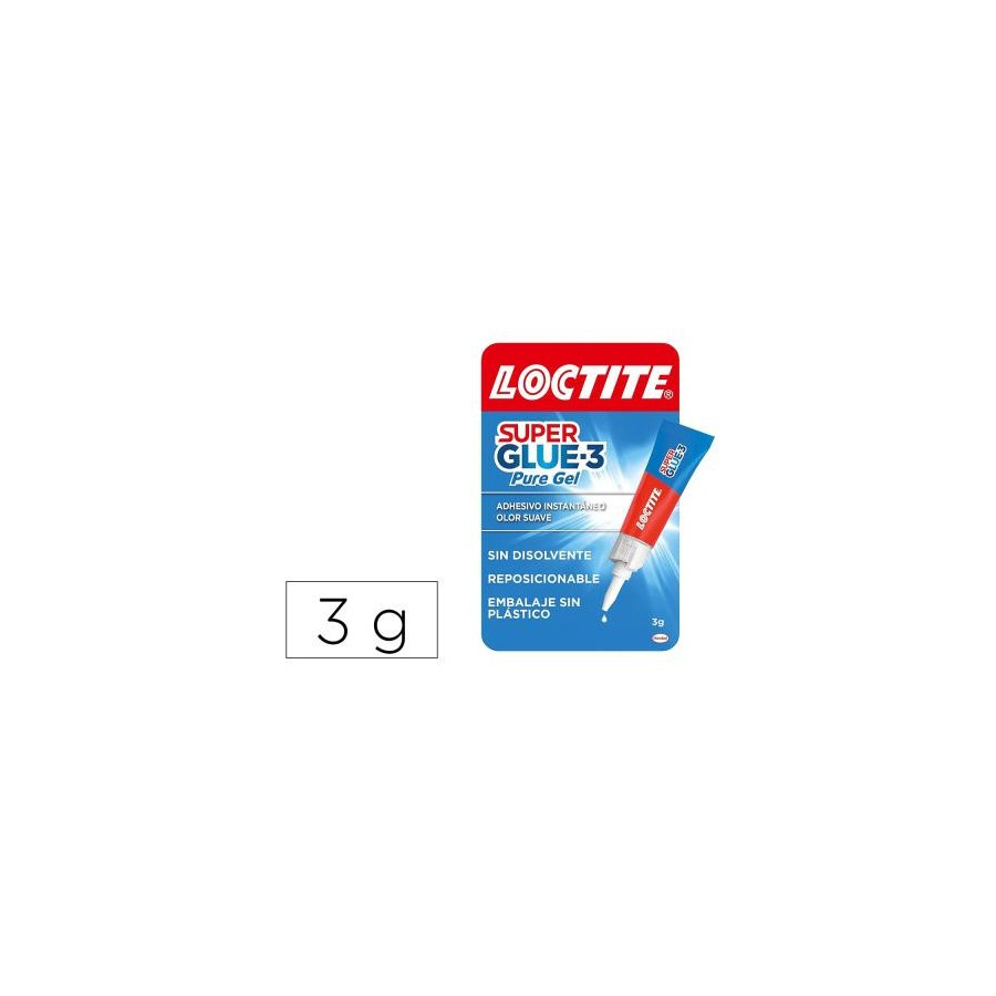 19904-LOCTITE SUPERGLUE-3 GEL REPOSICIONABLE BL 3 GR LOCTITE 2943113 19904-LOCTITE SUPERGLUE-3 GEL REPOSICIONABLE BL 3 GR LOCTITE 2943113